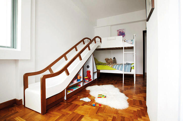 10 Ideas Of Loft Beds For Kids Home, How To Build A Loft Bed With Slide And Stairs