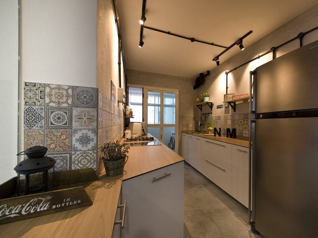 A home with a throw-back to all things natural and raw, with a tribute to the basic elements. A 4-room BTO HDB flat that stands apart from the rest.