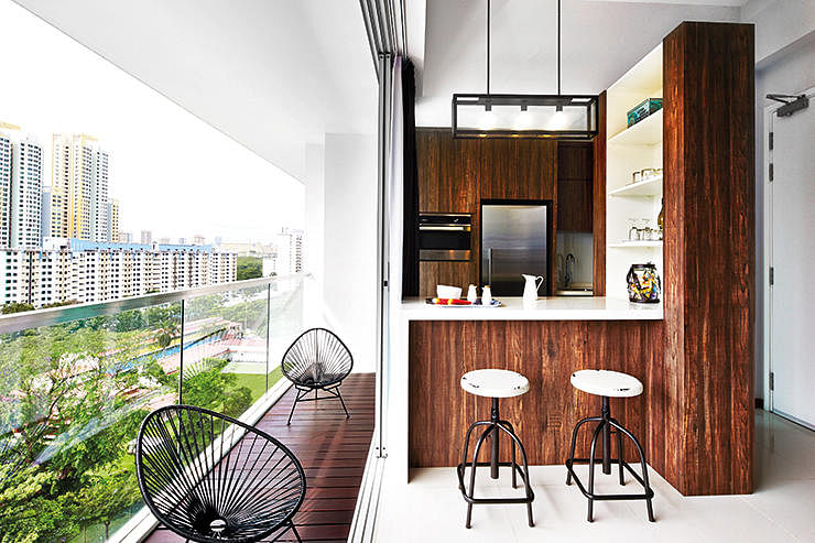 kitchen utility balcony design