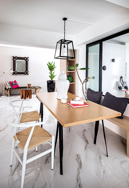 10 design ideas for small-space dining areas in HDB flat homes - Home