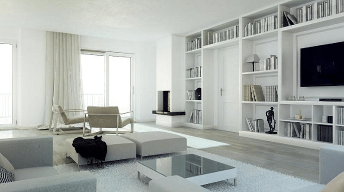 Living room design ideas: Mostly-white interiors - Home & Decor Singapore