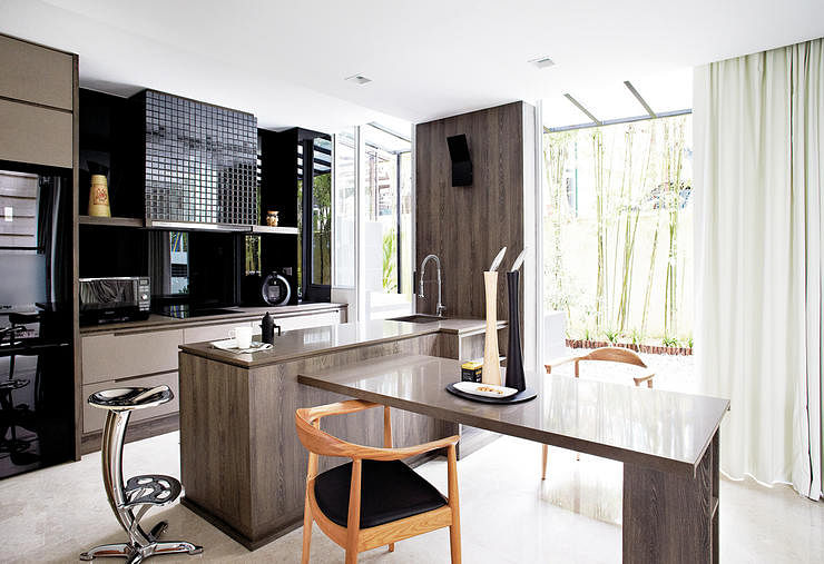 7 integrated kitchens that combine dining and cooking area - Home