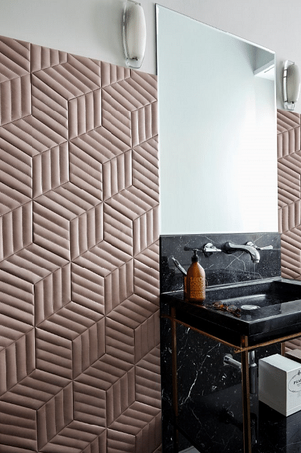 Geometric Or Stone Look Prints In The Bathroom Check Out These Popular Wallcovering Styles Home Decor Singapore