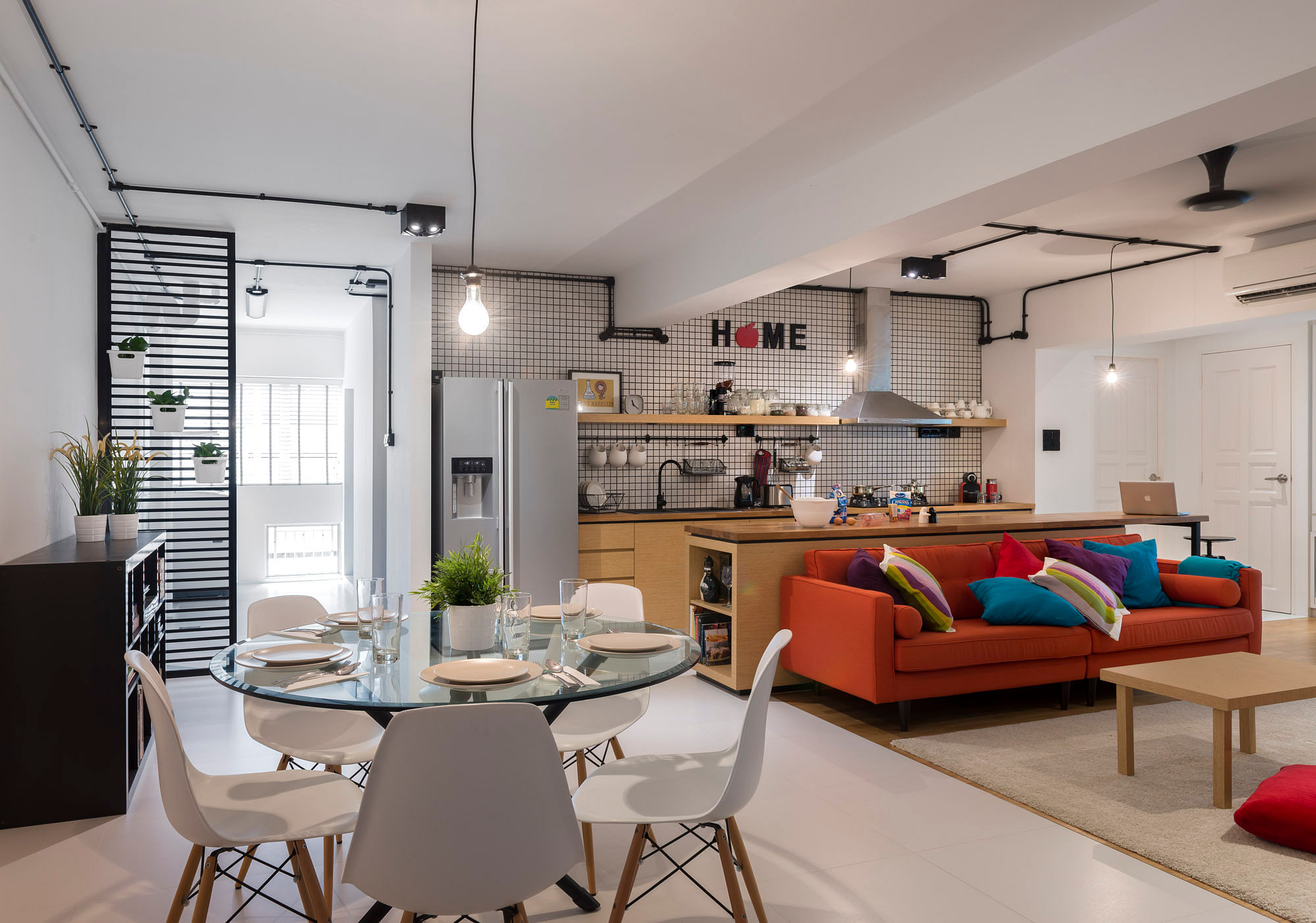 House Tour: There are no walls between the kitchen, living and dining