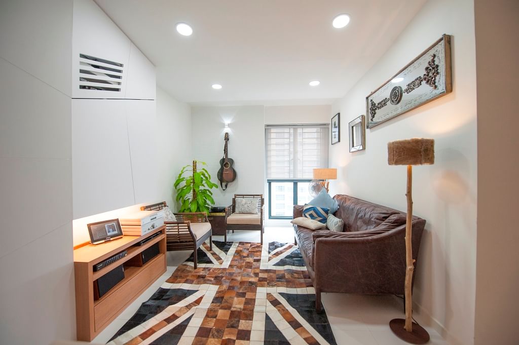 House Tour: Three-room Sky Terrace @ Dawson HDB with white and wood