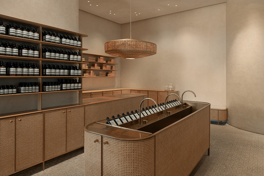Rattan is the star of Aesop's stunning Vivocity store - Home ...