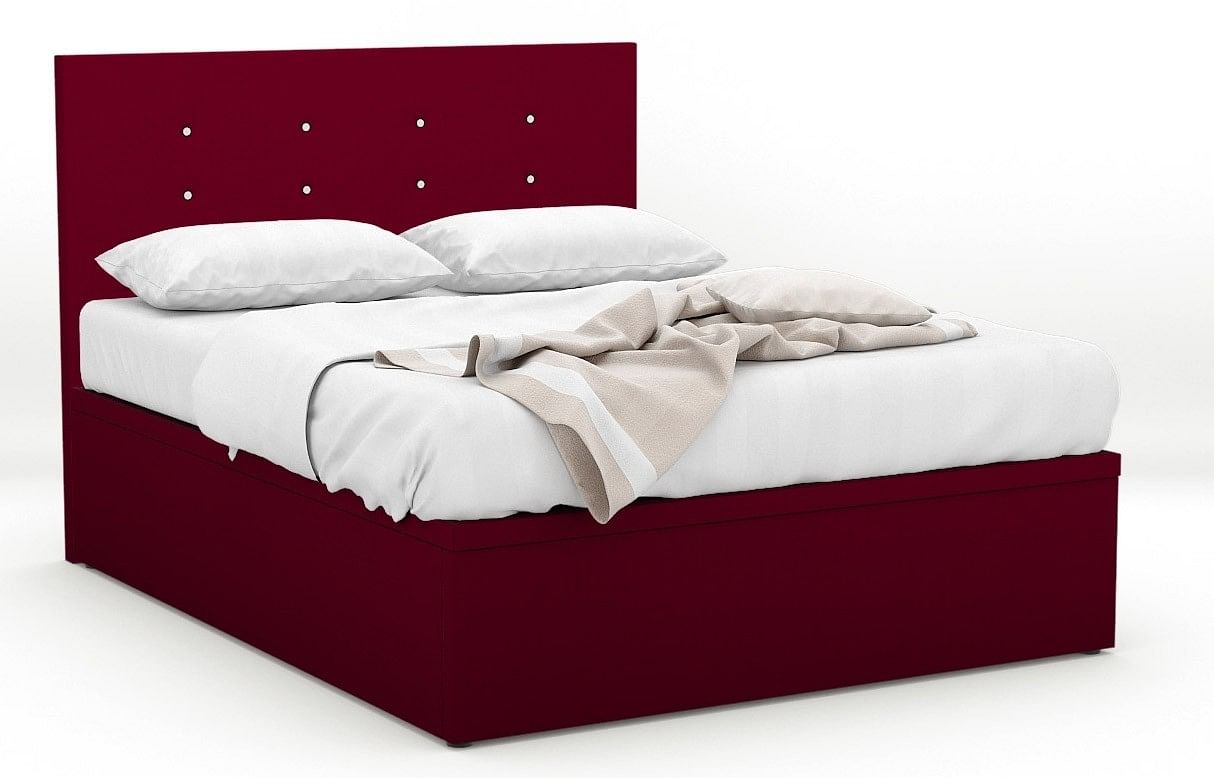 fortytwo quilted red bed with storage