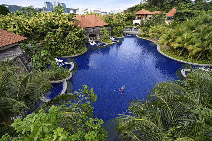 Resorts World Sentosa — Beach Villas aerial view