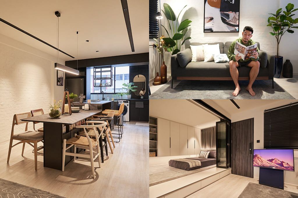 Aiken Chia's 3-room HDB: 7 space-saving strategies from the NOC