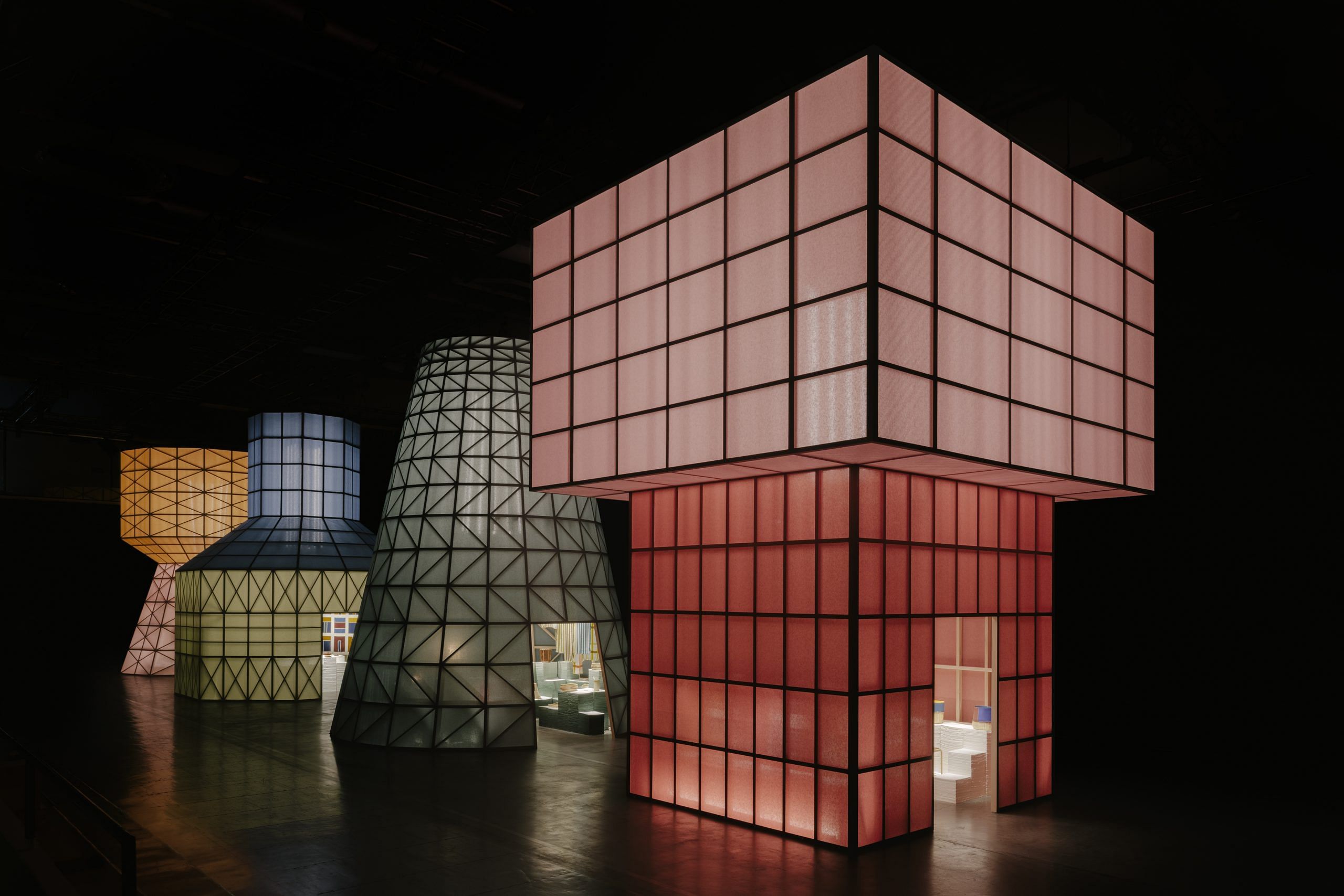 Hermes showcases lightness via monumental proportions at Milan Design