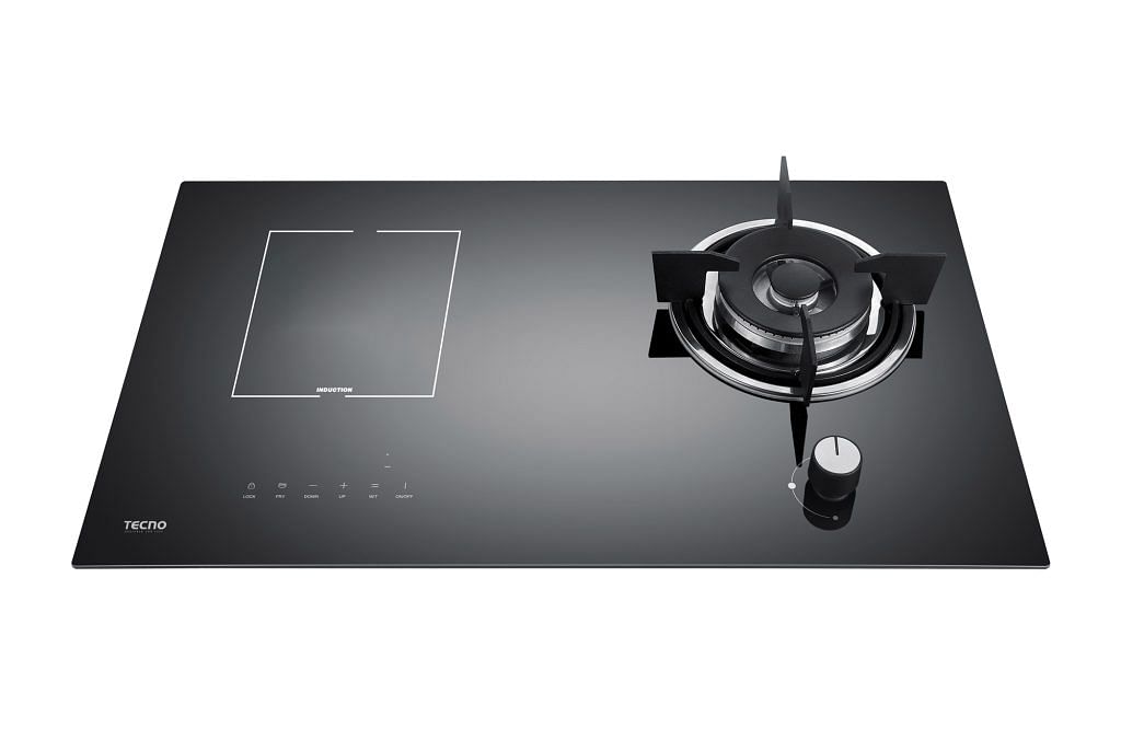 Tecno hybrid induction and gas cooktop